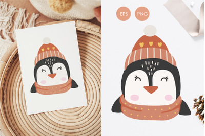 Winter penguin PNG, Baby penguin Png, Baby Animal Png