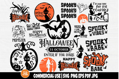 Halloween SVG Bundle - Halloween Svg - Pumpkin Svg - Witch Svg - Ghost