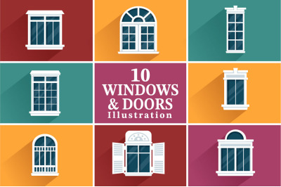 10 Doors and Windows Illustration