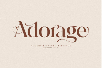 Adorage Typeface