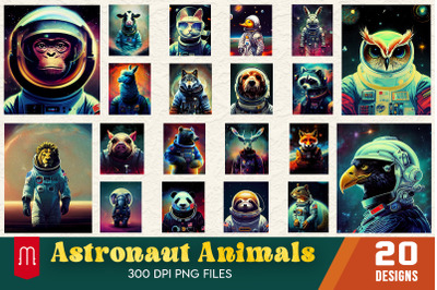 Astronaut Animal T-shirt Bundle