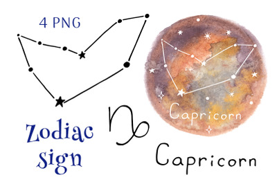 Zodiac sign Capricorn. PNG clipart