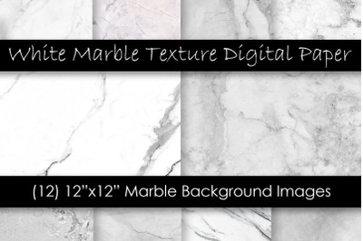 White Marble Texture Backgrounds - Granite Textures