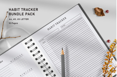 Printable Habit Tracker Bundle Vol.26