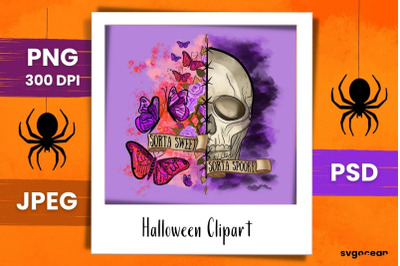 Skull&amp;nbsp;Sublimation | PNG Bundle | Sorta Sweet Sorta Spooky