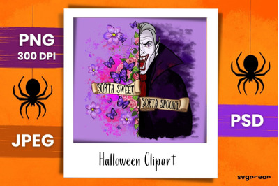 Vampire&amp;nbsp;Sublimation | PNG Bundle | Sorta Sweet Sorta Spooky