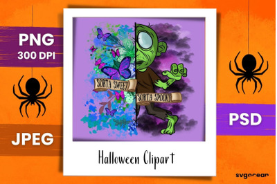 Zombie Sublimation | PNG Bundle | Sorta Sweet Sorta Spooky