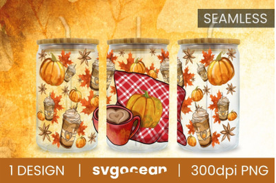 Autumn Sublimation| PNG | 16 Oz Libbey Glass