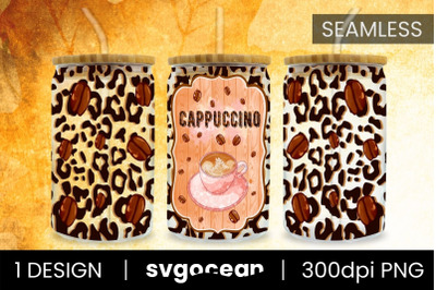 Leopard Sublimation&amp;nbsp;| PNG | 16 Oz Libbey Glass