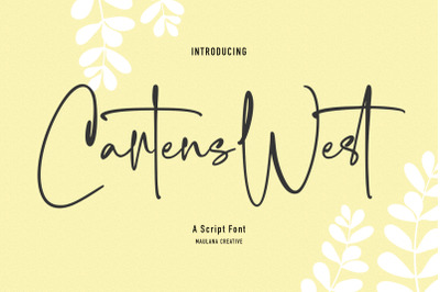 Cartens West Script Font