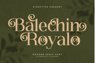 Balechin Royalo Typeface