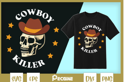 Western Halloween Cowboy Skull