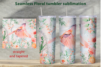 Floral garden tumbler sublimation png Spring tumbler design