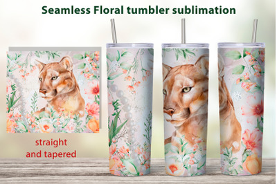 Floral garden tumbler sublimation png Spring tumbler design