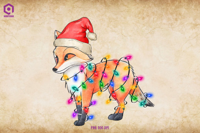 Fox Christmas Tree Lights