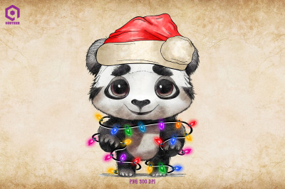 Panda Christmas Tree Lights