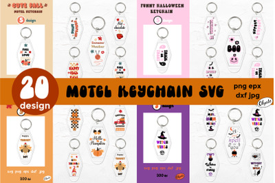 Motel Keychain Bundle. Autumn Motel Keychain SVG