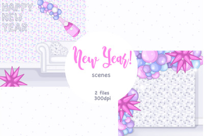 New Year Scenes