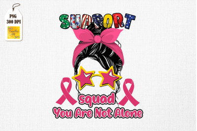 Support Squad Messy Bun Pink Warrior