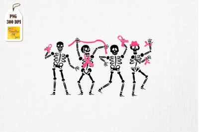 Skeleton Dancing Support Breast Cancer