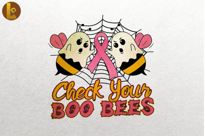 Check Your Boo Bees Breast Cancer Funny