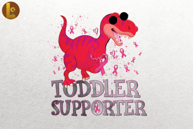 Toddler Supporter T-Rex Breast Cancer