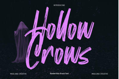 Hollow Crows Handwritten Brush Font