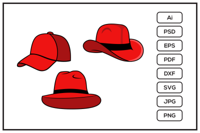 Red hat design design illustration