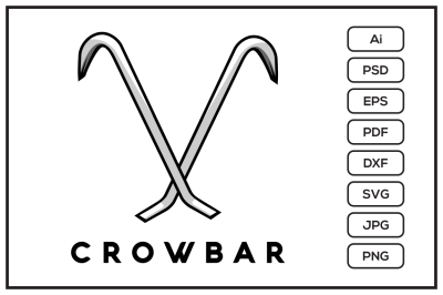 Crowbar design illustration