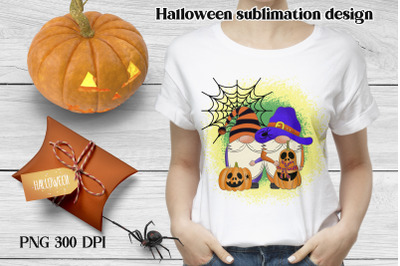 Halloween gnome sublimation | Halloween gnome PNG