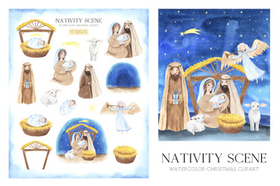Christmas Nativity Scene Clipart