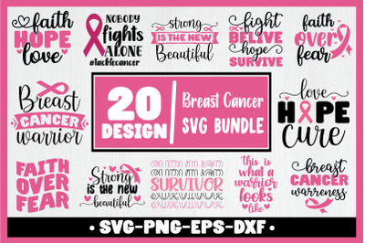 Breast Cancer Svg Bundle