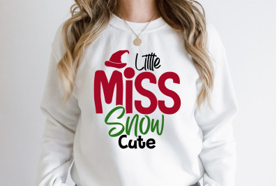 Little Miss Snow Cute svg
