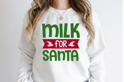 Milk for Santa svg
