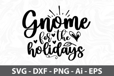 Gnome for the holidays svg