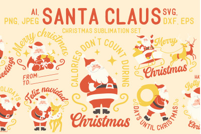 Santa Claus Christmas sublimation
