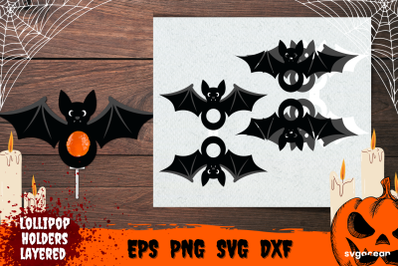 Bat Lollipop Holder | Candy Holders | Svg Bundle | Cut File