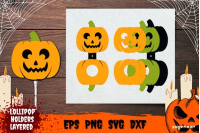 Pumpkin&nbsp;Lollipop Holder | Candy Holders | Svg Bundle | Cut File