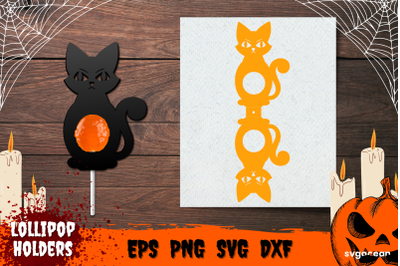 Black Cat Candy Holder | Lollipop Holders | Svg Bundle | Cut File