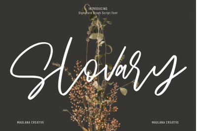 Slovary Script Font