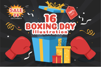 16 Boxing Day Sale Illustration