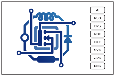 Electronic circuit design illustration