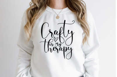 Crafty is My Therapy svg