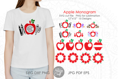 Apple monogram SVG&2C; split monogram