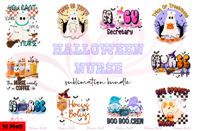 Halloween Nurse Sublimation Bundle