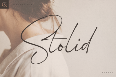 Stolid - modern script font