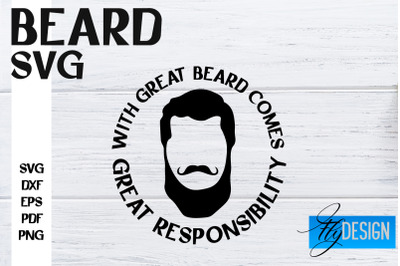 Beard SVG Design | Funny Quotes SVG Design | Bearded Men SVG