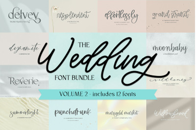 The Wedding Font Bundle, Volume 2