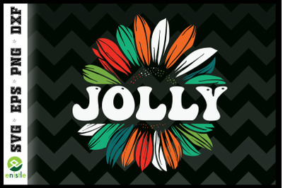 Christmas Sunflower Jolly SVG