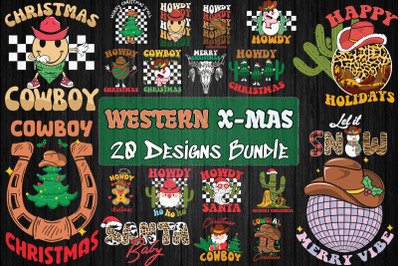 Western Christmas Bundle SVG 20 designs